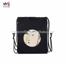 Black new design canvas backpack bag